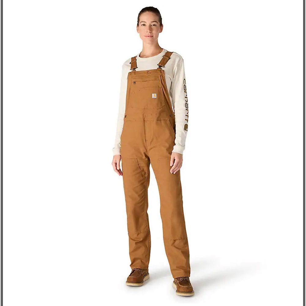 Carhartt Tan Bib Overalls